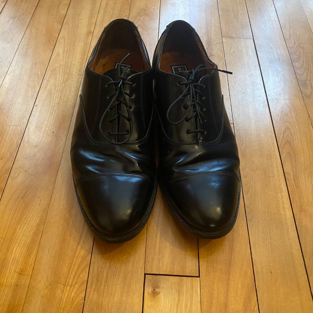 Bostonian‎ Classics Black Leather Oxford Cap Toe Size 9.5 D/B Oxford.  26081